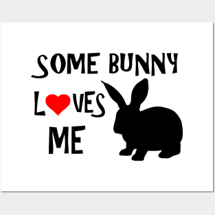 some bunny loves me Posters and Art